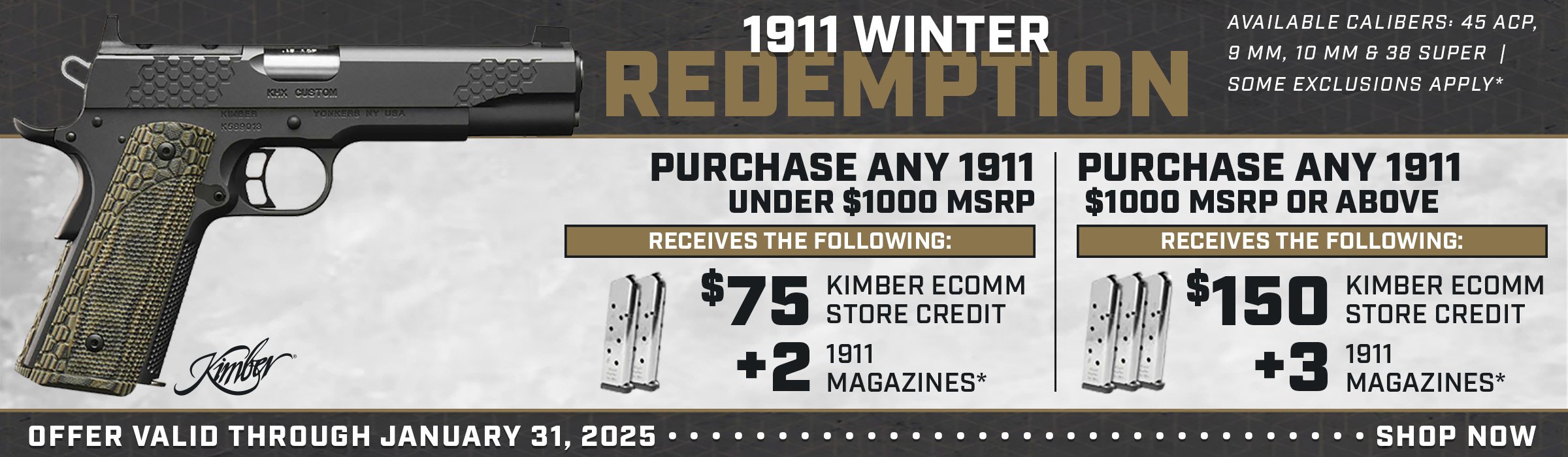 Kimber Winter Redemption Rebate